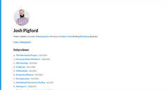 Desktop Screenshot of joshpigford.com
